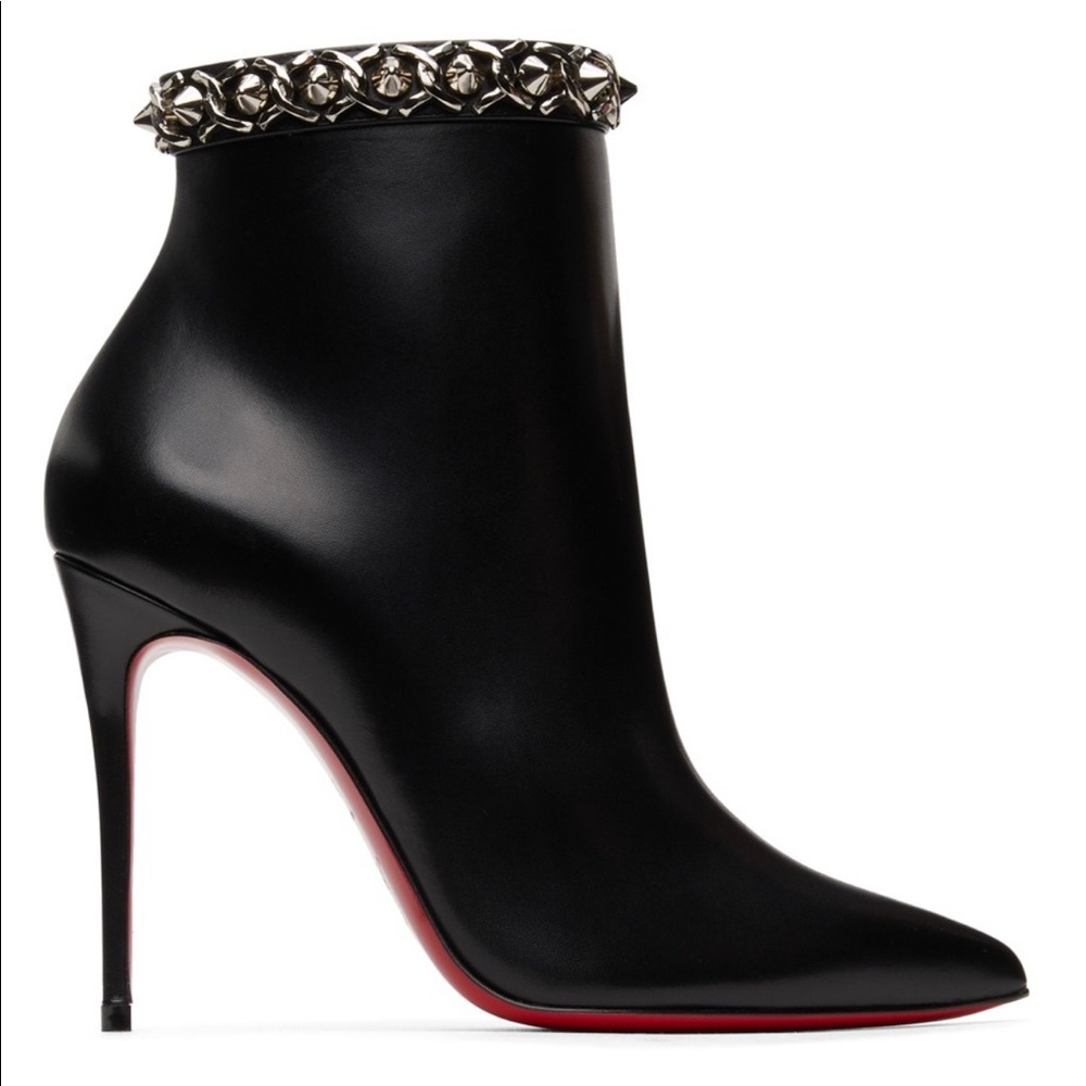 Christian Louboutin Booty Chain Ankle Boots